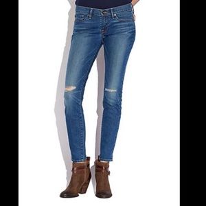 Lucky Brand Made in USA Charlie Skinny white Oak Cone Denim jeans